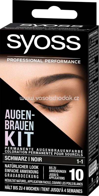 Syoss Augenbrauenfarbe Schwarz 1-1, 17 ml Syoss Augenbrauenfarbe Schwarz 1-1, 17 ml