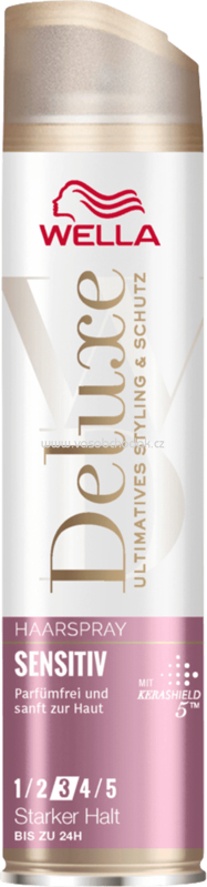 WELLA Deluxe Haarspray Sensitiv stark, 250 ml WELLA Deluxe Haarspray Sensitiv stark, 250 ml