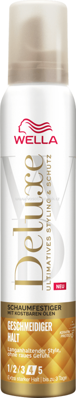 WELLA Deluxe Schaumfestiger mit kostbaren Ölen, 200 ml WELLA Deluxe Schaumfestiger mit kostbaren Ölen, 200 ml