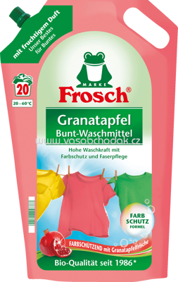 Frosch Vollwaschmittel Flüssig Granatapfel, 20 Wl