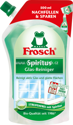 Frosch Spritus Glas-Reiniger Nachfüller, 500 ml