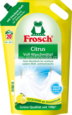 Frosch Vollwaschmittel Flüssig Citrus, 20 Wl