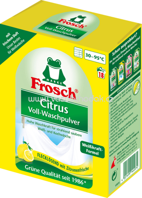 Frosch Vollwaschmittel Pulver Citrus, 18 Wl