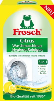Frosch Waschmaschinen Hygiene-Reiniger Citrus, 250 g
