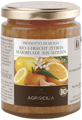 AgriSicilia 3 Frucht Zitrusmarmelade, 360g
