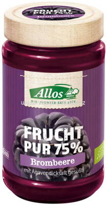 Allos Frucht Pur 75% Brombeere, 250g