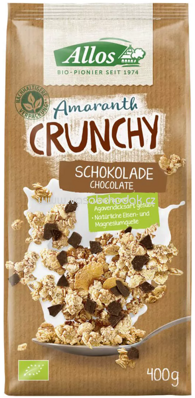 Allos Amaranth Crunchy Schokolade, 400g