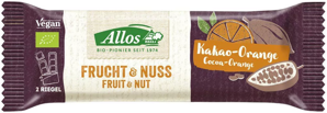 Allos Frucht & Nuss Riegel Kakao-Orange, 50g
