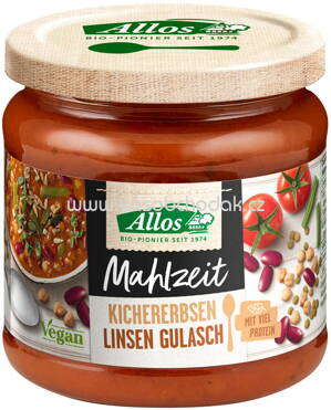 Allos Mahlzeit Kichererbsen Linsen Gulasch, 362g