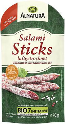 Alnatura Salami-Sticks, luftgetrocknet, 70g
