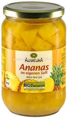 Alnatura Ananasstücke im eigenen Saft, 685g