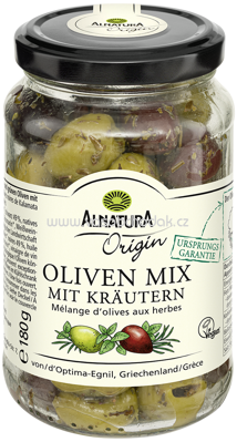 Alnatura Origin Oliven Mix mit Kräutern, 180g