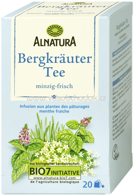 Alnatura Bergkräutertee, 20 Beutel