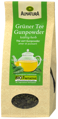 Alnatura Grüner Tee Gunpowder, lose, 100g