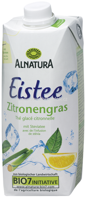 Alnatura Eistee Zitronengras mit Steviatee, 500 ml