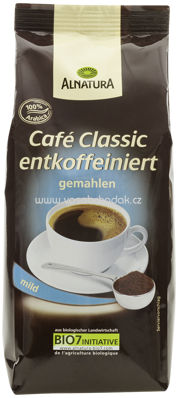 Alnatura Café Classic entkoffeiniert gemahlen, 250g 