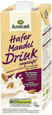 Alnatura Hafer Mandel Drink ungesüßt, 1 l