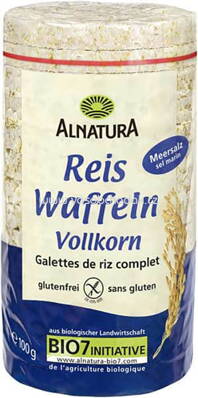 Alnatura Reiswaffeln Vollkorn mit Meersalz, 100g