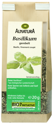 Alnatura Basilikum gerebelt, 20g