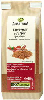 Alnatura Cayenne Pfeffer, gemahlen, 60g