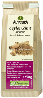 Alnatura Ceylon-Zimt, 50g