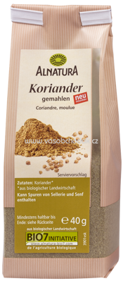 Alnatura Koriander, gemahlen, 40g