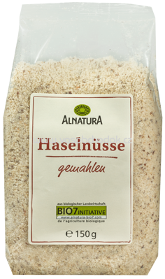 Alnatura Haselnüsse gemahlen, 150g