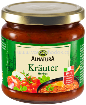 Alnatura Tomatensauce Kräuter, 350 ml