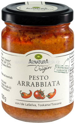 Alnatura Origin Pesto Arrabbiata, 130g