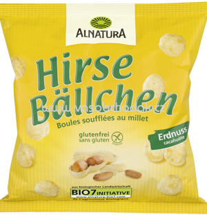 Alnatura Hirsebällchen Erdnuss, 75g