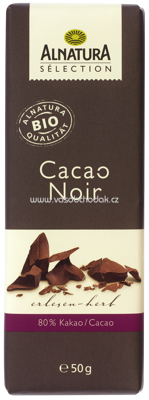Alnatura Sélection Bitterschokolade Cacao Noir 50 g