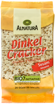Alnatura Dinkel Cracker Sesam, 100 g
