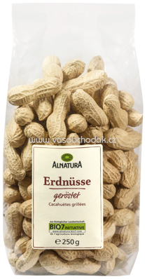 Alnatura Erdnüsse geröstet, in Schale, 250g