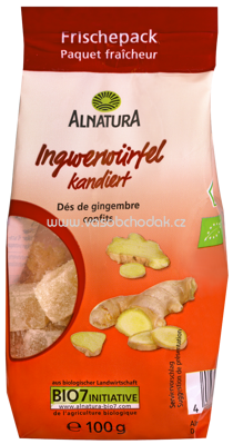 Alnatura Kandierte Ingwerwürfel, 100g