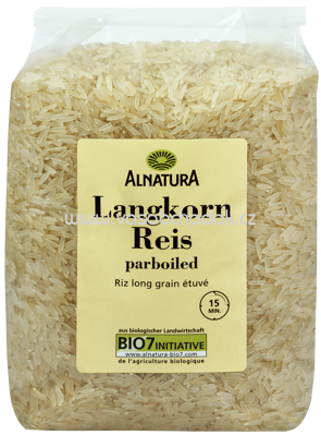Alnatura Langkorn Reis, parboiled, 1kg