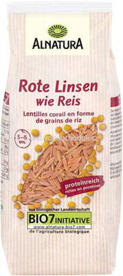 Alnatura Rote Linsen wie Reis, 250g