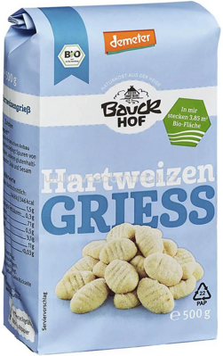Bauckhof Hartweizen Griess, 500g