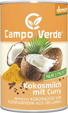 Campo Verde Kokosmilch mit Curry, 400 ml