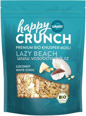 Davert Happy Crunch Lazy Beach Coconut White Choc, 325g