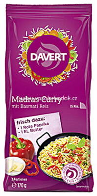 Davert Madras Curry mit Basmati Reis 170g