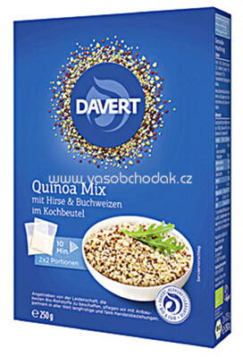 Davert Quinoa Mix Hirse & Buchweizen Kochbeutel 250g
