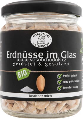 Eisblümerl Erdnüsse im Glas, geröstet & gesalzen, 135g