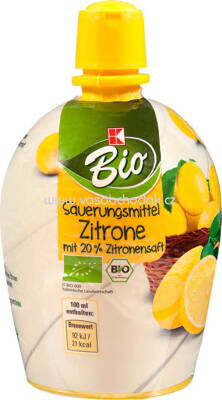 K-Bio Säuerungsmittel Zitrone mit 20% Zitronensaft, 200 ml
