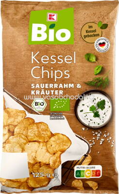 K-Bio Kessel Chips Sauerrahm & Kräuter, 125g