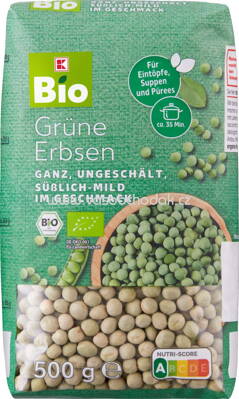 K-Bio Grüne Erbsen, 500g