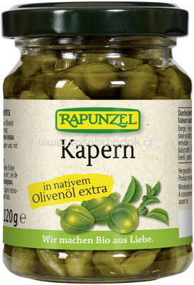 Rapunzel Kapern in Olivenöl, 120g