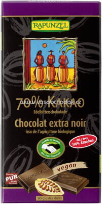 Rapunzel Edelbitter Schokolade 70% Kakao mit Rapadura, 80g