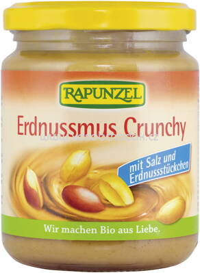 Rapunzel Erdnussmus Crunchy mit Salz, 250g
