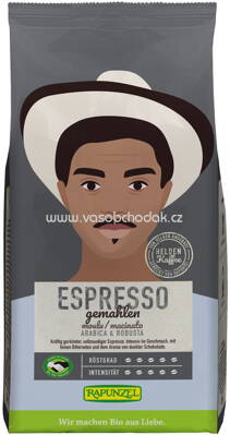 Rapunzel Heldenkaffee Espresso, gemahlen, 250g
