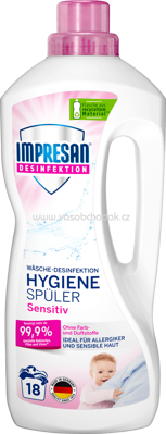 IMPRESAN Hygiene-Spüler Sensitiv Frei von Duft- und Farbstoffen, 1,5l, 18 Wl
